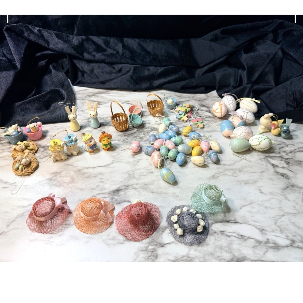 60+ EASTER DECOR MIX~MINI~ FOR TREE, WALL, WREATH ETC (2833)